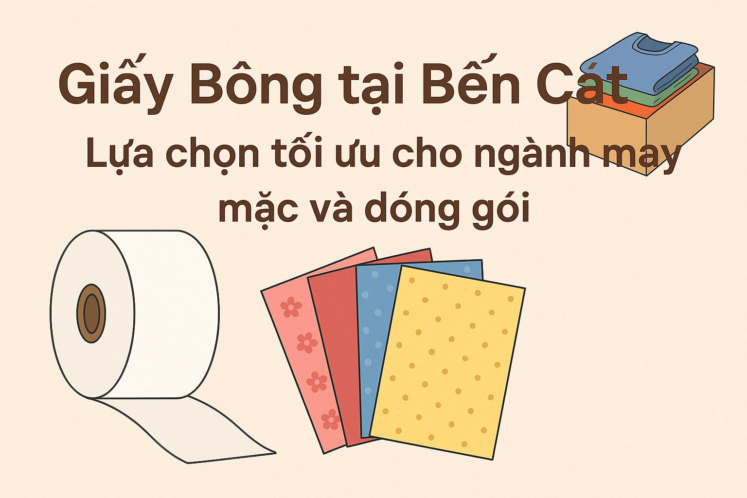 giấy bông tại bến cát
